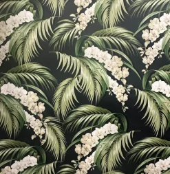 Orchid Haven Caviar Waverly Fabric