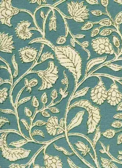 Paradise Turquoise Laura Kiran Fabric