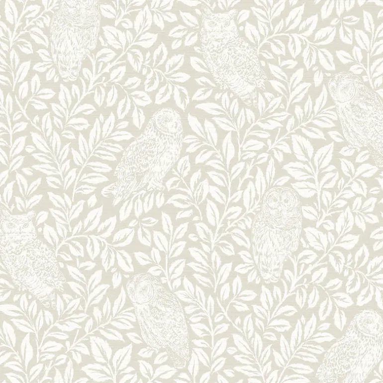 Parliament Cream Owl Wallpaper
