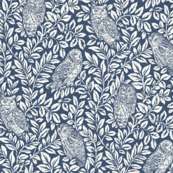 Parliament Navy Owl Wallpaper