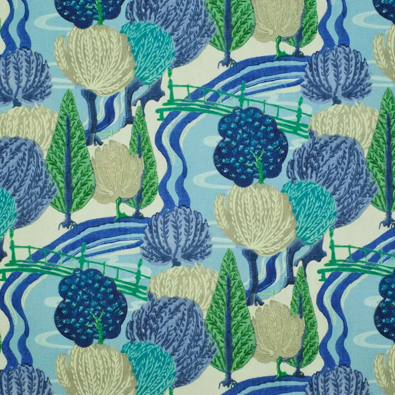 Parterre Garden Blue Sky P/Kaufmann Fabric