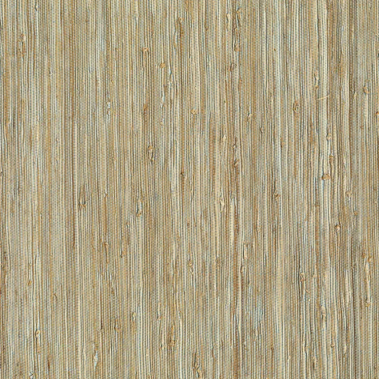 Patryk Aqua Grasscloth Wallpaper