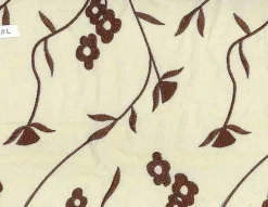 Plumblossom Chocolate Laura Kiran Fabric