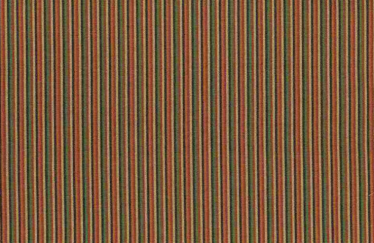 Portland Pinstripe Brown Multi Laura Kiran Fabric