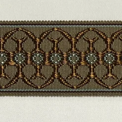 PQ230/09 Brown Blue Classical Elements Tape Trim