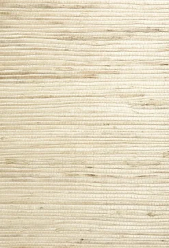 Qi Taupe Grasscloth Wallpaper