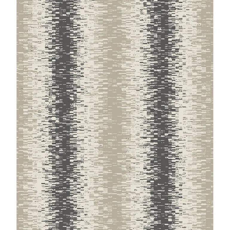 Quake Taupe Abstract Stripe Wallpaper