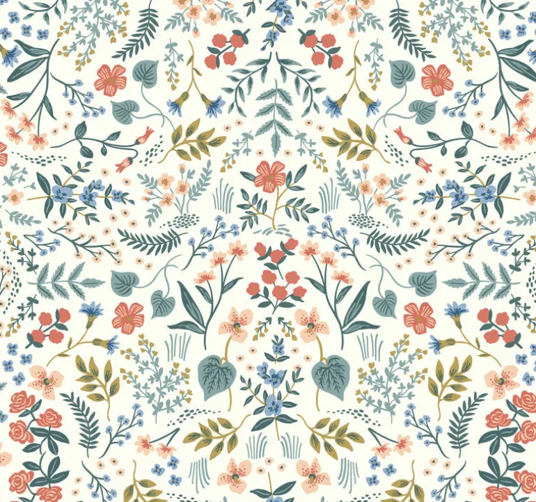 RI5157 Beige/Coral Wildwood Wallpaper