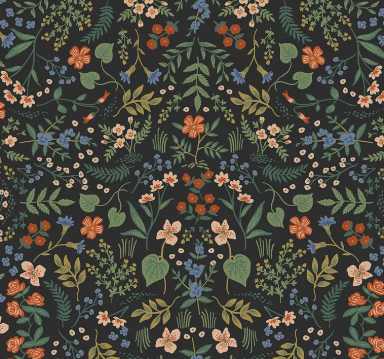 RI5158 Black Wildwood Wallpaper