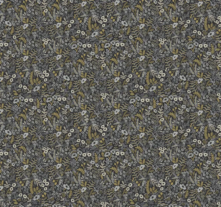RI5125 Black/Beige Tapestry Wallpaper