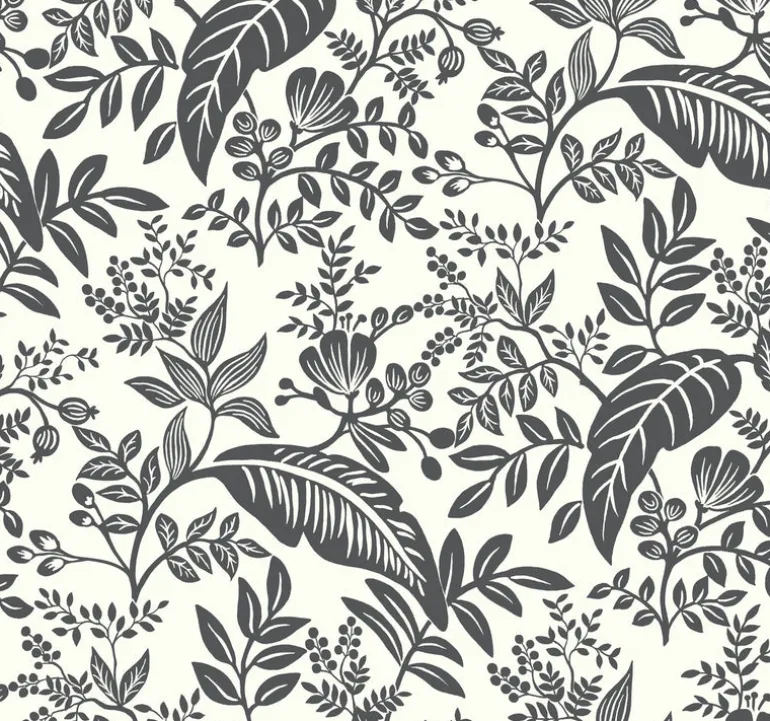 RI5136 Black/White Canopy Wallpaper