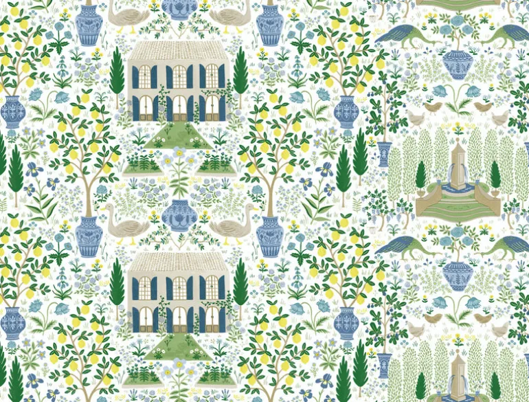 RI5109 Blue/Green Camont Wallpaper