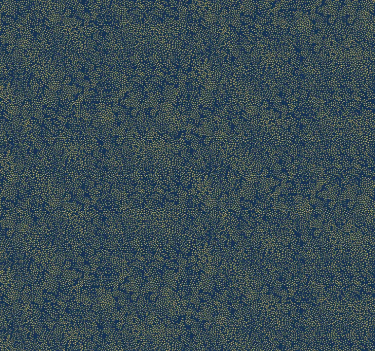 RI5113 Gold/Navy Champagne Dots Wallpaper