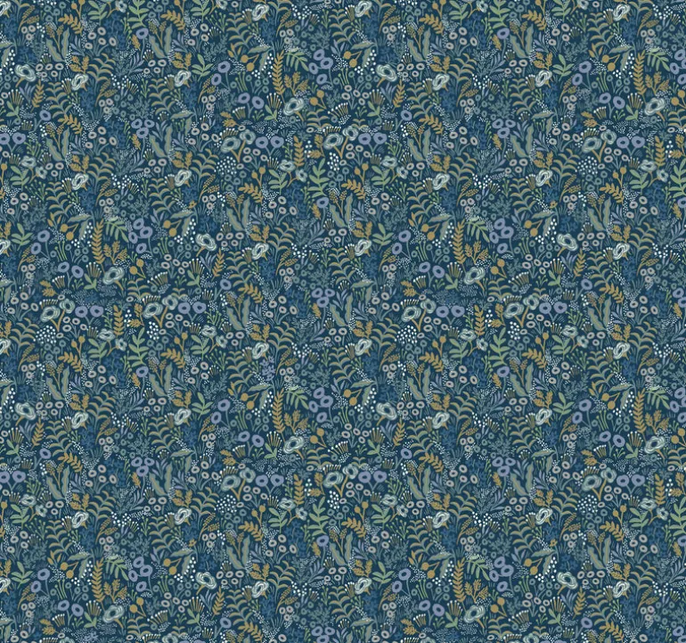 RI5126 Indigo Tapestry Wallpaper
