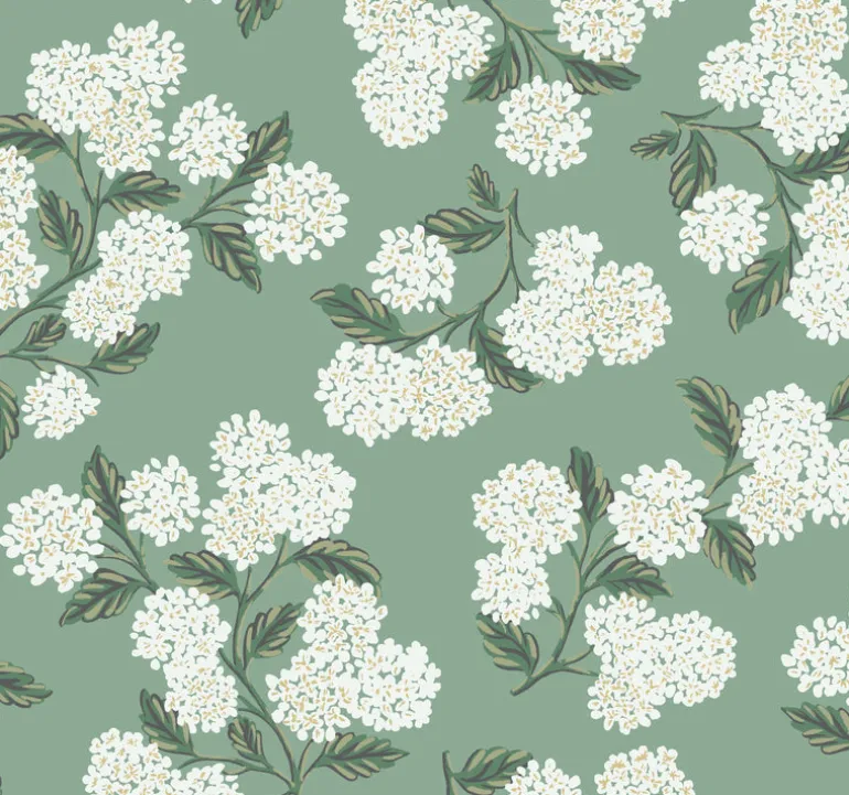 RI5145 Jade Hydrangea Wallpaper