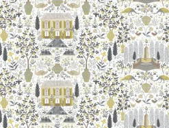 RI5107 Linen/Gold Camont Wallpaper