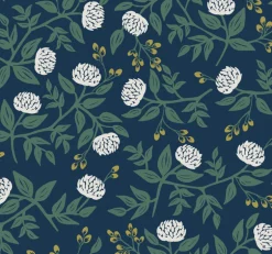 RI5149 Navy Peonies Wallpaper