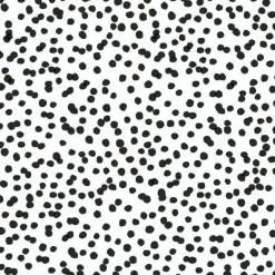 RMK11406WP Black White Polka Dot Spots Peel & Stick Wallpaper