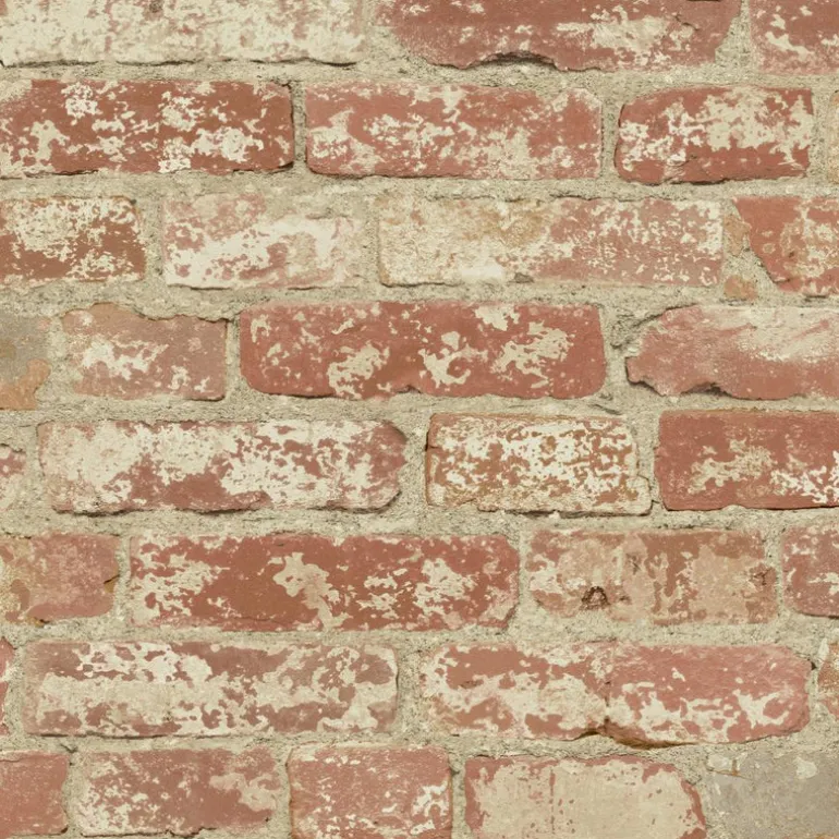 RMK9035WPZ Stuccoed Red Brick Peel and Stick Wallpaper