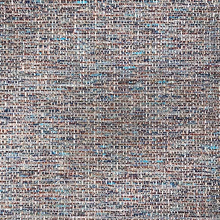 Rushdie Blue Tweed Crypton Fabric