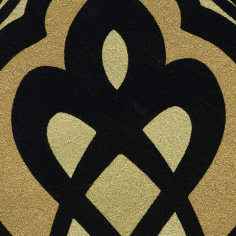 Sahrzad Gold Nouveau Damask Wallpaper