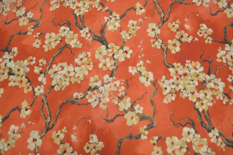 Sakura 318 Persimmon Covington Fabric