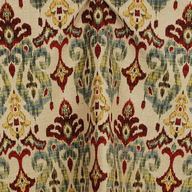 Sandoa Flame Ikat Heavy Upholstery Fabric