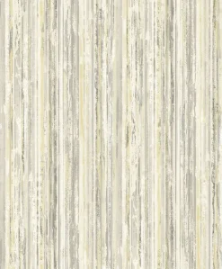 Savanna Taupe Stripe Wallpaper