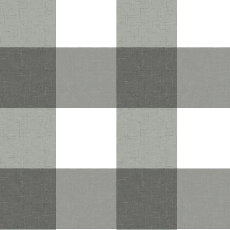 Selah Black Gingham Wallpaper