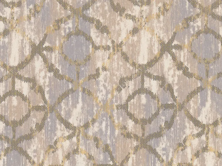 2909-SH-13028 Dashwood Taupe Distressed Trellis Wallpaper