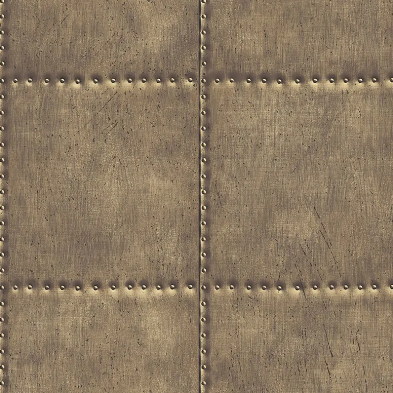 Sheet Metal Brass Rivets Wallpaper