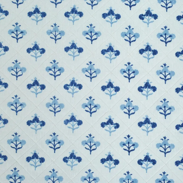 Sita Pintuck Blues P/Kaufmann Fabric