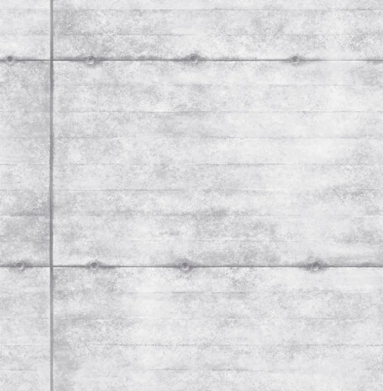 Smooth Concrete Grey Geometric Wallpaper