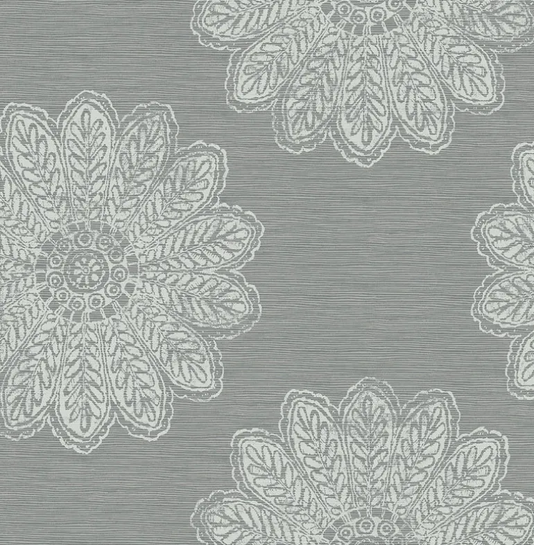 Sol Slate Medallion Wallpaper