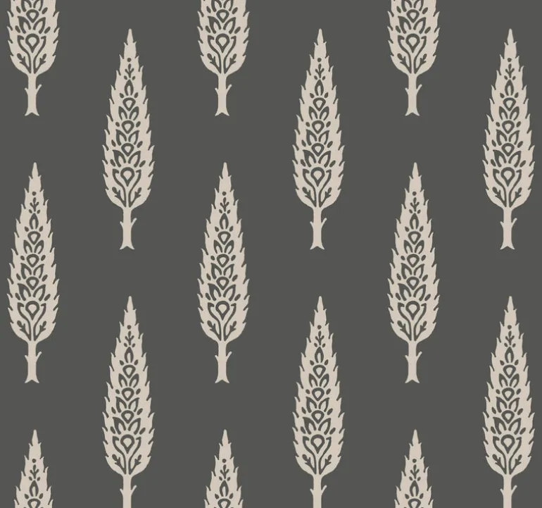 SS2607 Black Taupe Juniper Tree Wallpaper