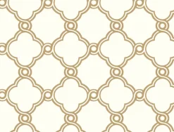 SS2510 Metallic Gold Open Trellis Wallpaper