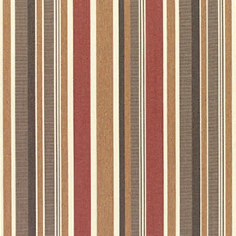 Sunbr Furn Stripes Brannon 5612 Redwood Fabric