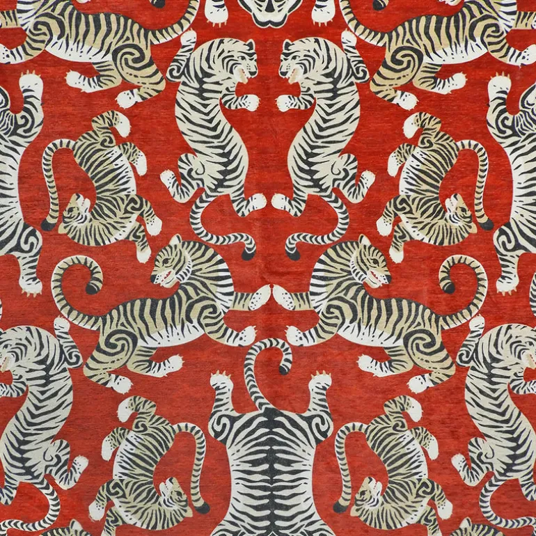 Tabby Paprika Regal Fabric