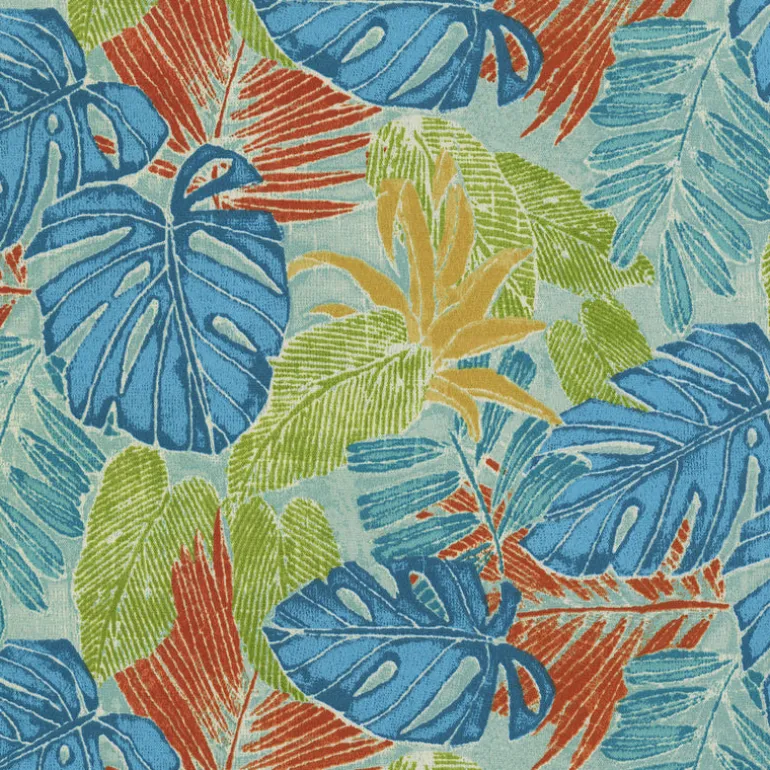 TBO Batik Leaves 802710 Sailor Tommy Bahama Home Outdoor Fabric