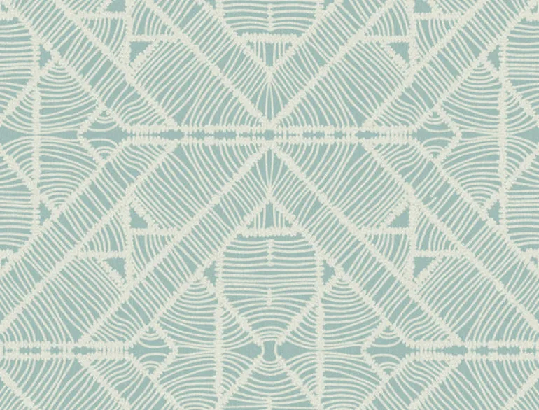 TC2705 Aqua Diamond Macrame Wallpaper
