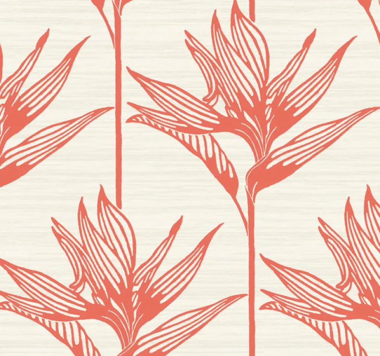 TC2676 Coral Bird Of Paradise Wallpaper