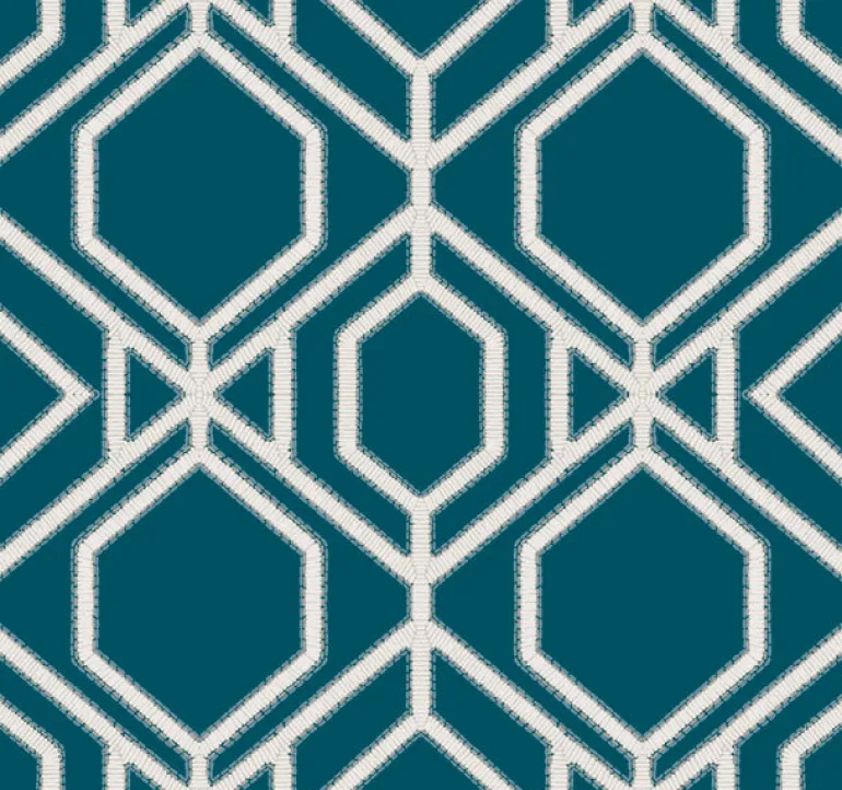 TC2633 Navy Sawgrass Trellis Wallpaper