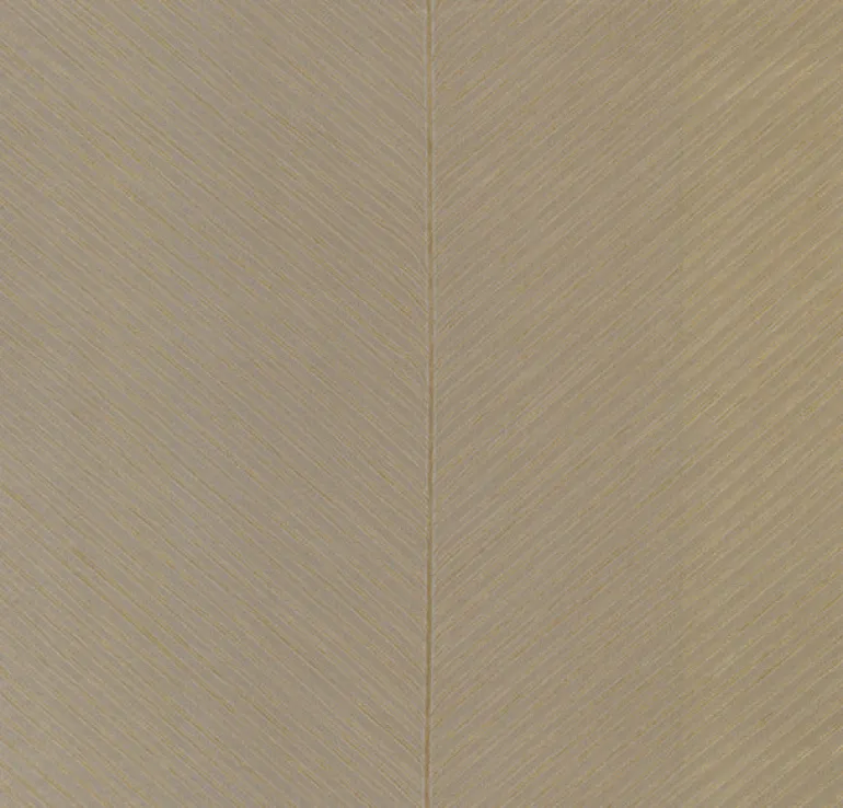 TC2699 Taupe Gold Palm Chevron Wallpaper