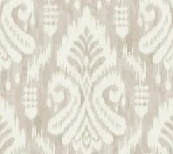 TC2642 Taupe Hawthorne Ikat Wallpaper