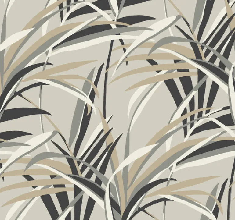 TC2604 Taupe Tropical Paradise Wallpaper