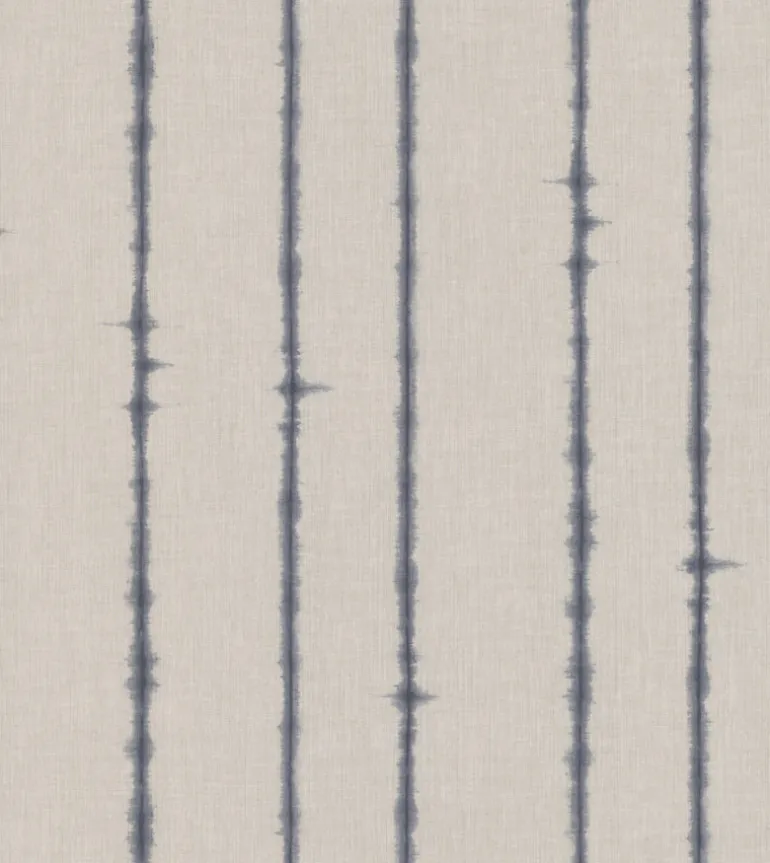 TD1001 Blues Batik Stripe Wallpaper
