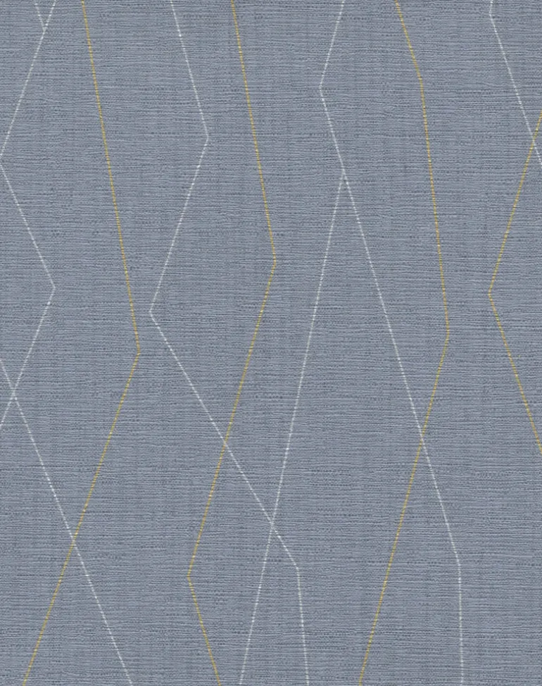 TD1020 Blues Diamond Fracture Wallpaper