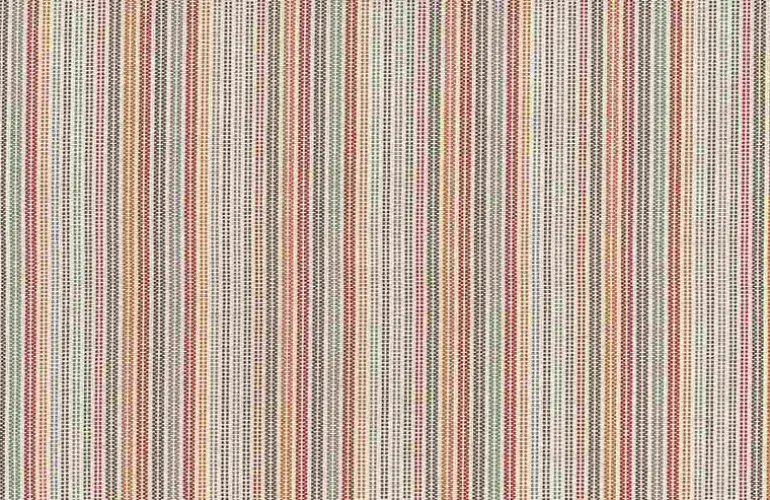 Textured Stripe Red Taupe Laura Kiran Fabric