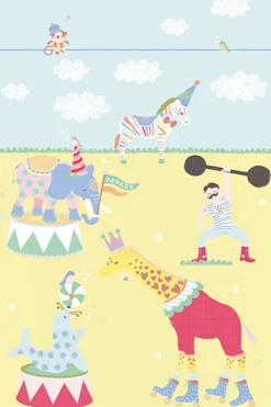 The Circus In Town Wall Mural