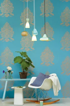 Till Ocean President Damask Wallpaper